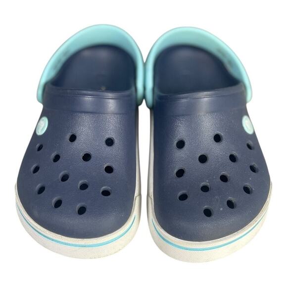 Crocs Youth Crocband Navy Blue Clogs Size-Youth 1 - Picture 3 of 9